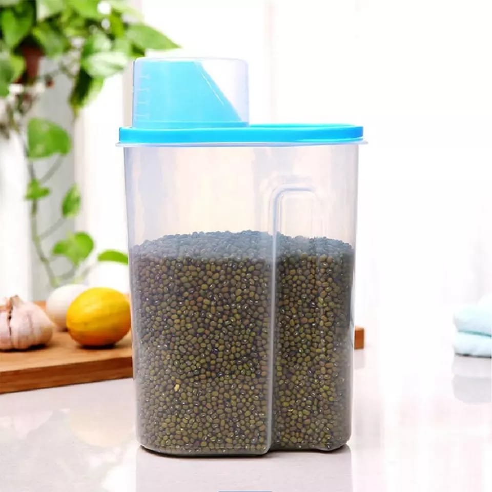 Large Grain Jar With Cup 2.5 Ltr