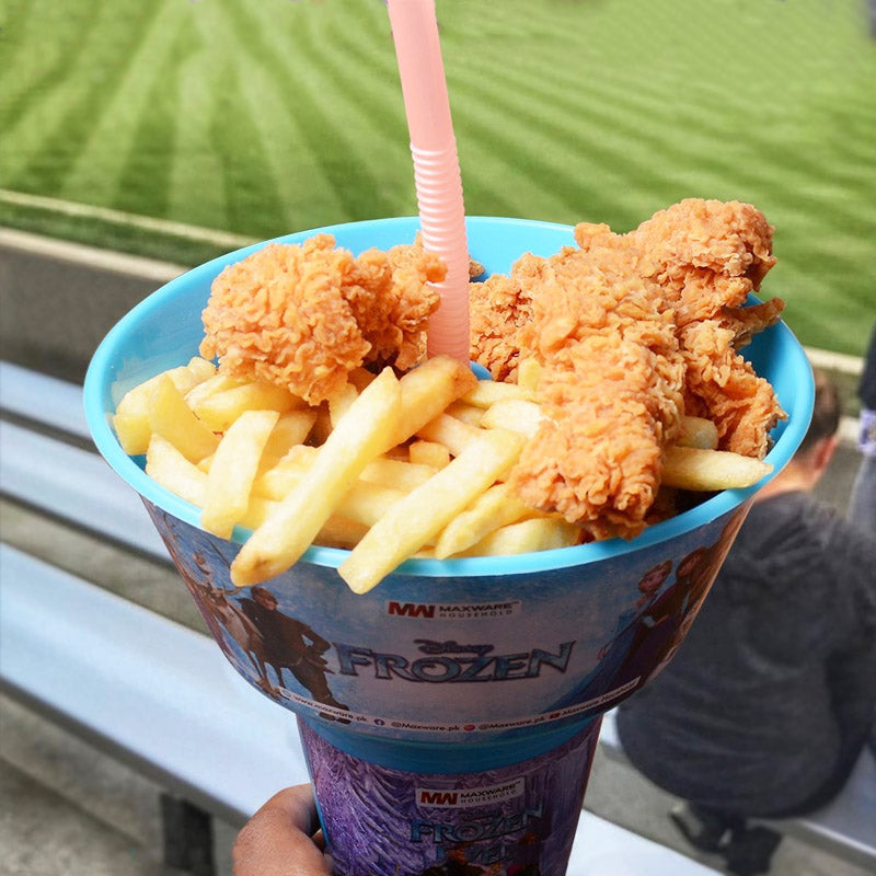 Snacks Bucket With Straw Cup