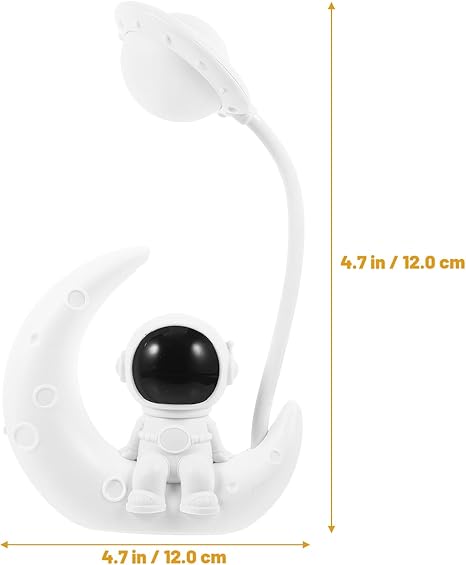 Desk lamp LED On/Off Switch Student Rechargeable Led Table Lamps Eye Protection Lamp (Astronaut)