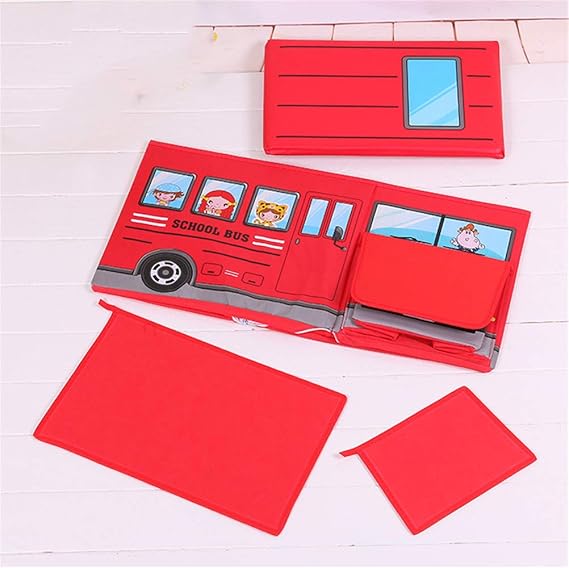 Bus Shape Multifunctional Storage Box For Kids