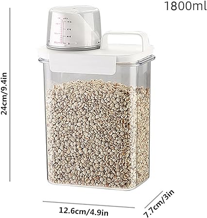 Acrylic Cereal jar With Cap