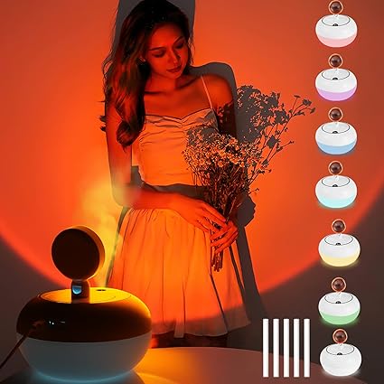 Air Humidifier with Sunset Lamp