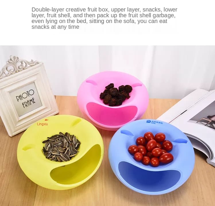 Creative Lazy Snack Bowl With Phone Holder
