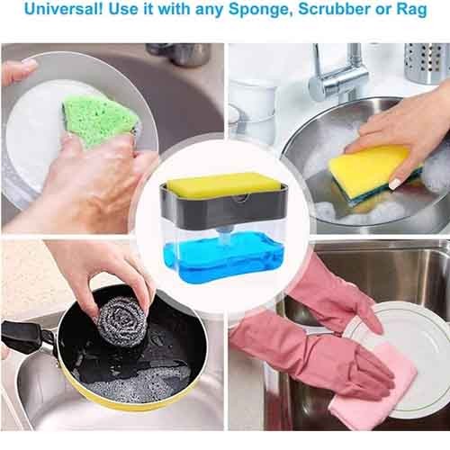 Push Sponge Soap Dispenser