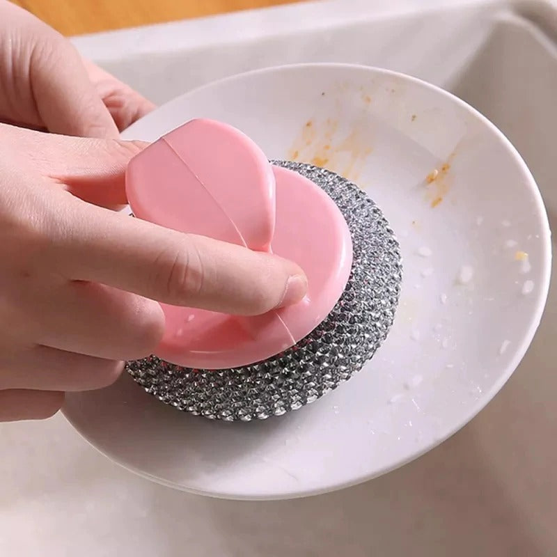 2 pcs Wire Ball Dish Cleaning Brush