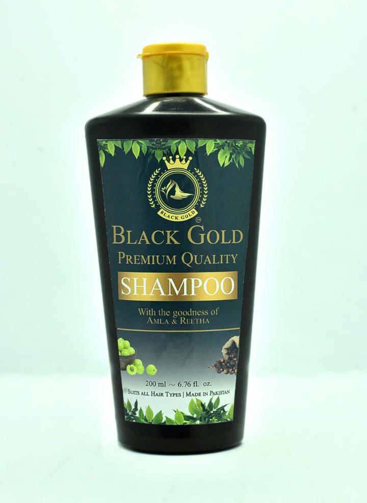 Black Gold Herbal Shampoo with Goodness of Amla & Reetha