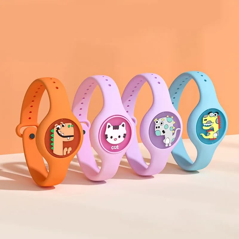 2 pcs Kids Mosquitoes Repellant Cartoon Band with light