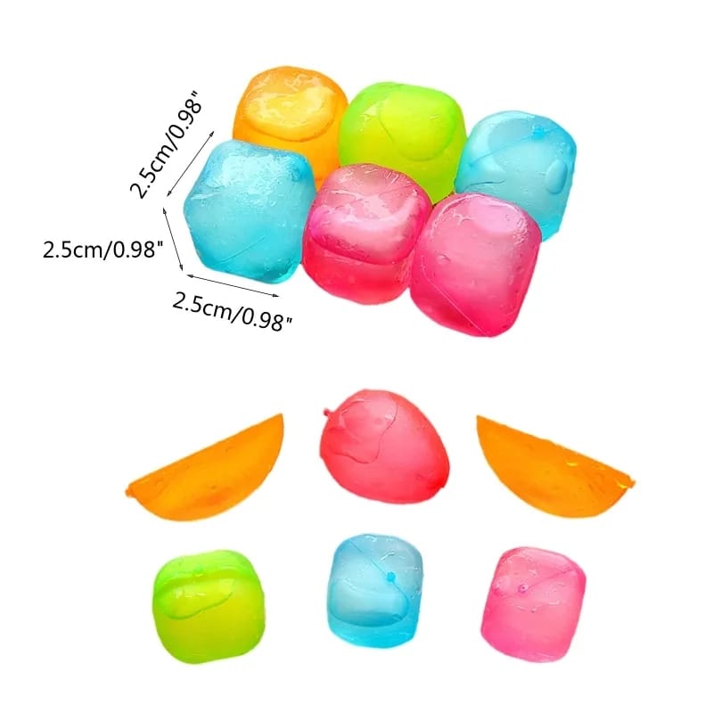 Fruits Shape Reusable Ice Cubes pack of 10pcs