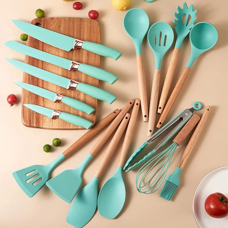 19Pcs Silicone Kitchen Utensil Set