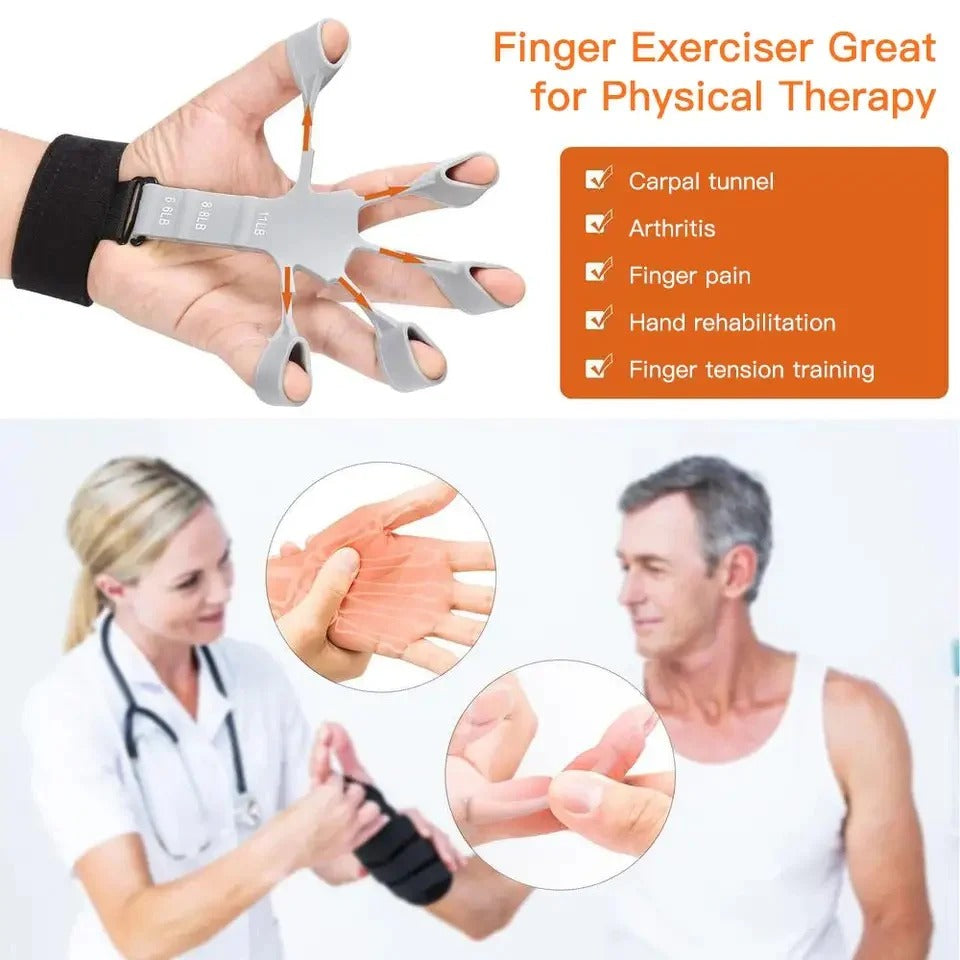 Finger Gripper, 6 Resistant Finger Exerciser, Patients Hand Recovery Physical Tools