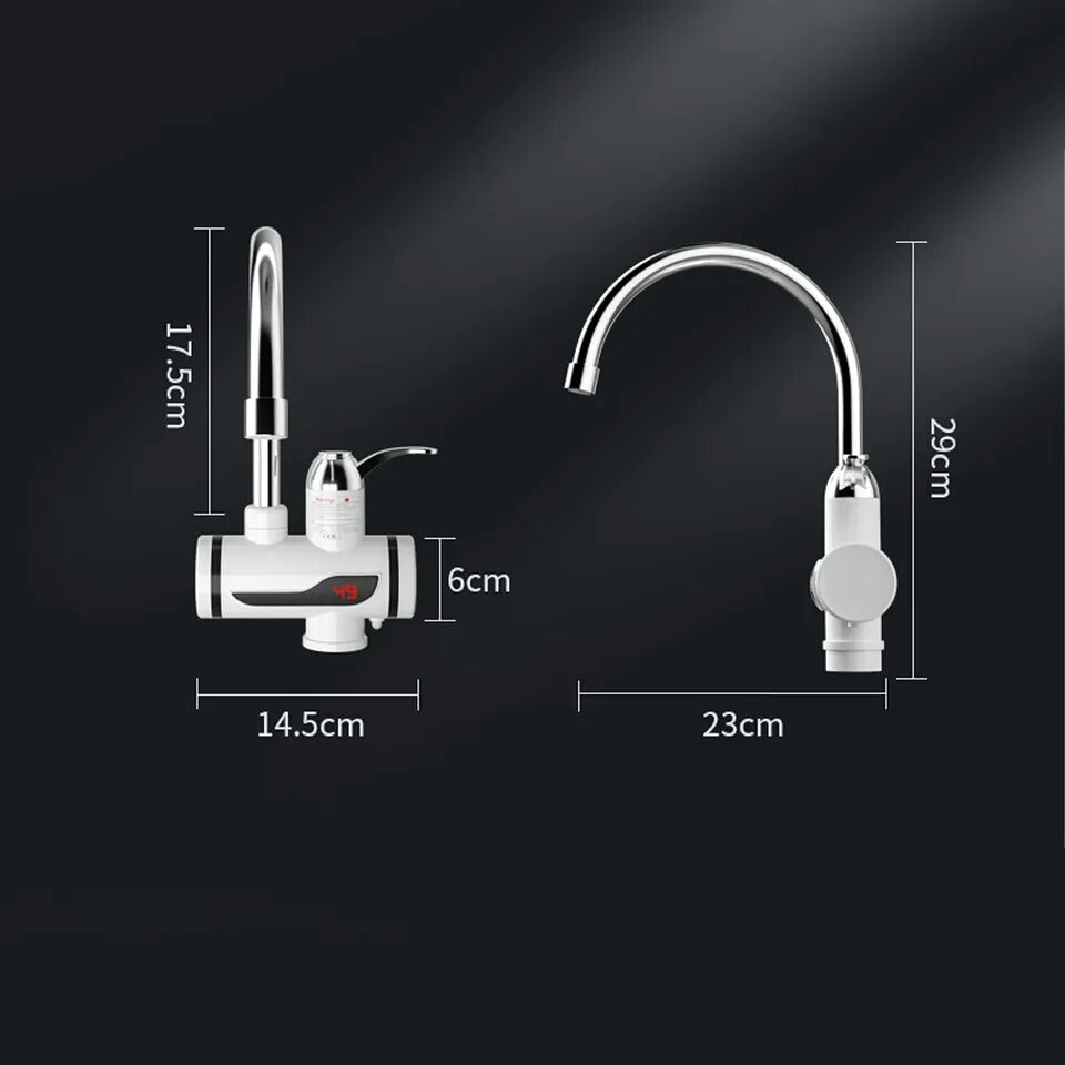 Electric Heating Faucet - Rotatable Bathroom Temperature Display