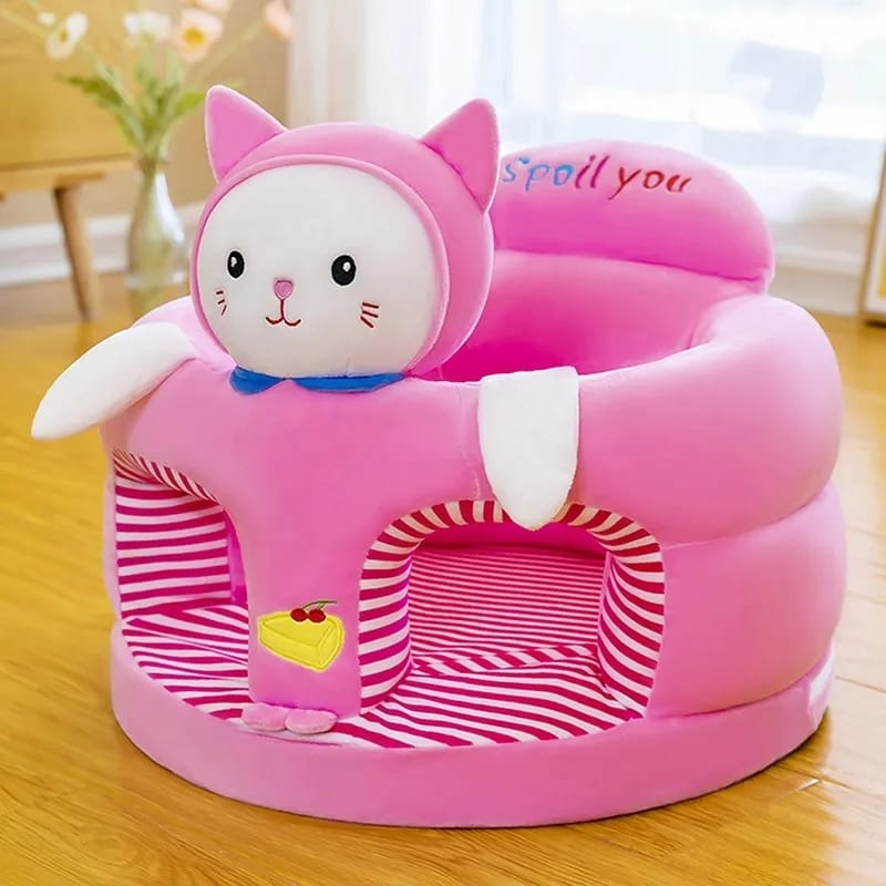 Baby Sitting Chair with Stuffing Cute Cartoon Animal Shaped