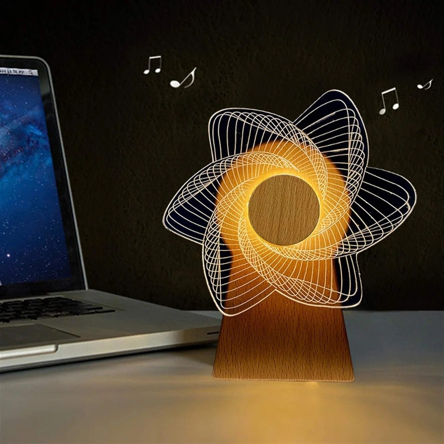 3D Windmill Night Light