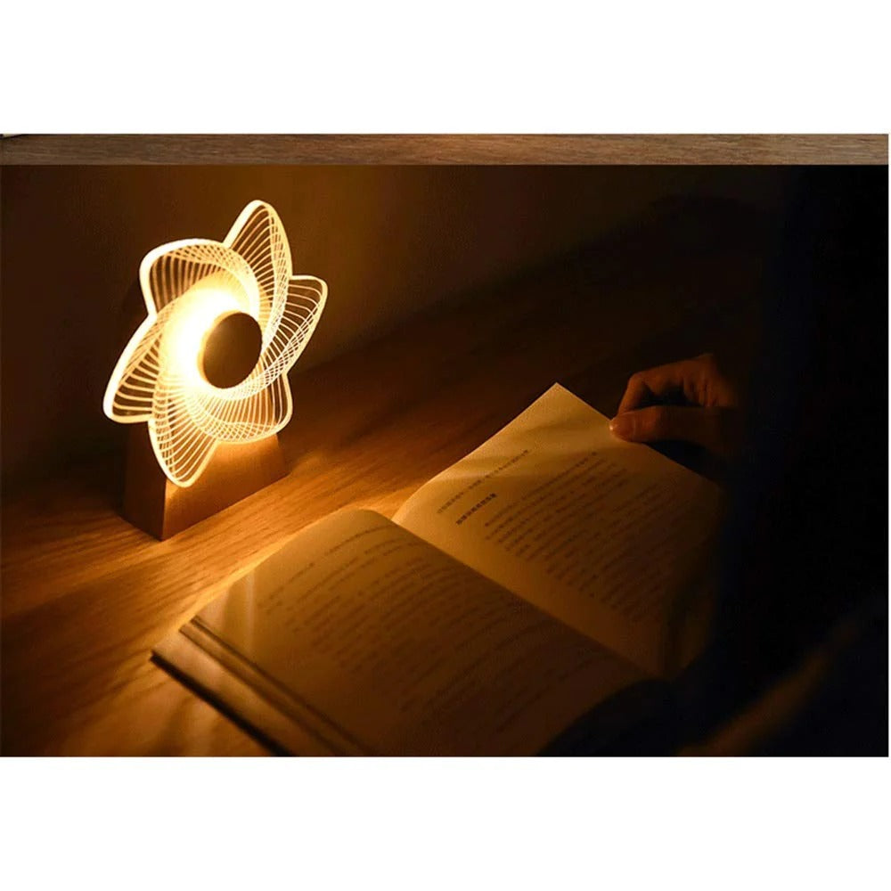 3D Windmill Night Light