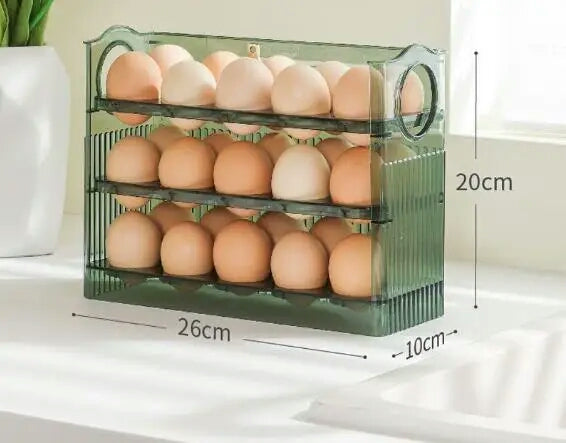 Acrylic 30 grids 3 layer Egg Organizer