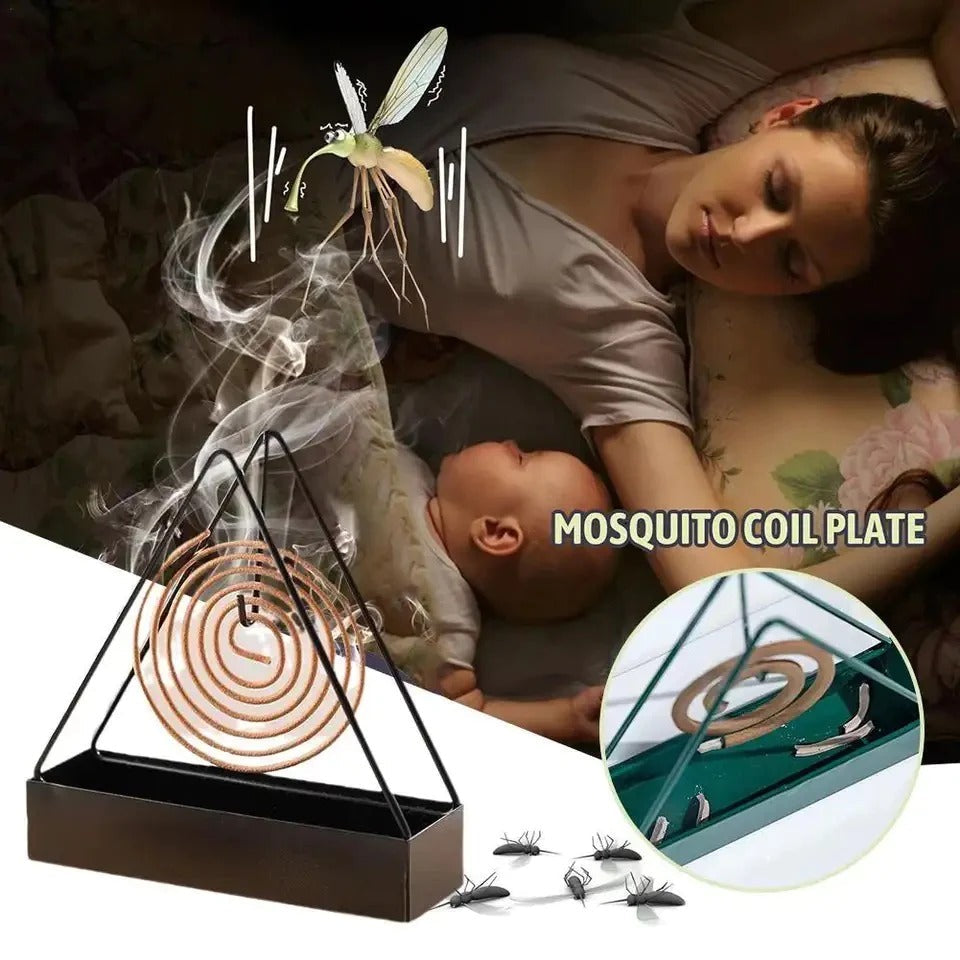 Triangle Coil Holder, Iron Mosquito Incense Box