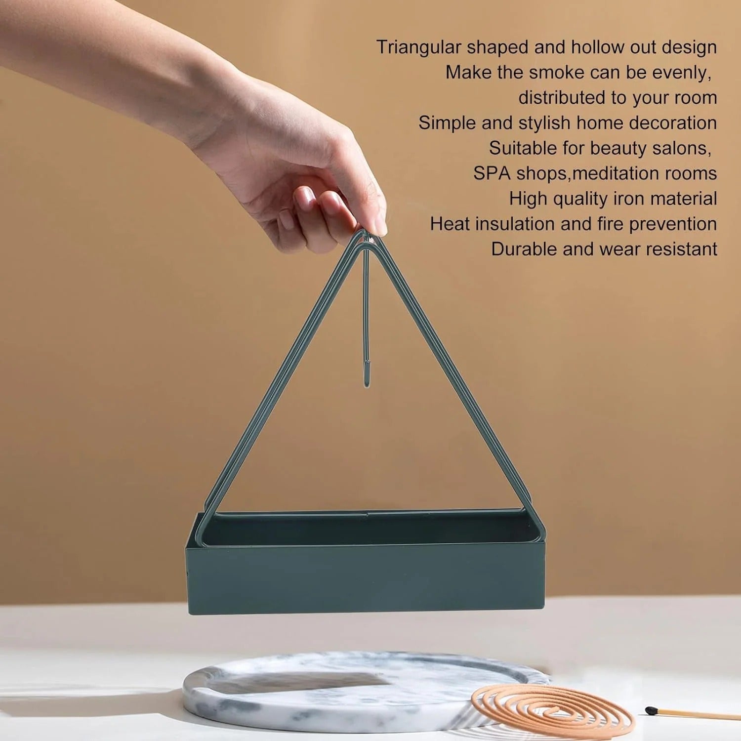 Triangle Coil Holder, Iron Mosquito Incense Box