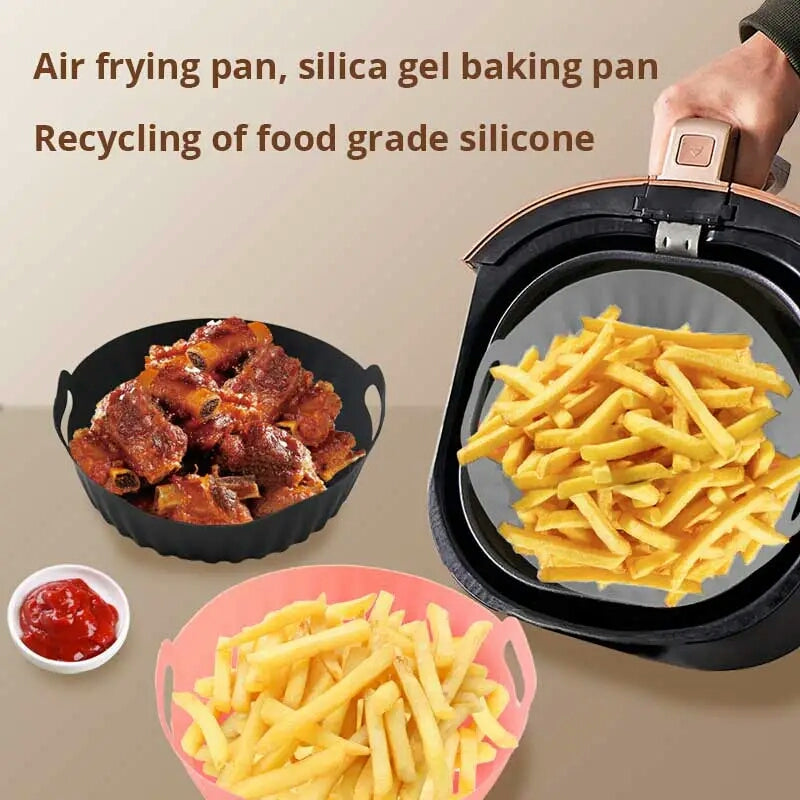 Baking Pan Multipurpose Air Fryers Pot Round Replacement Grill Pan