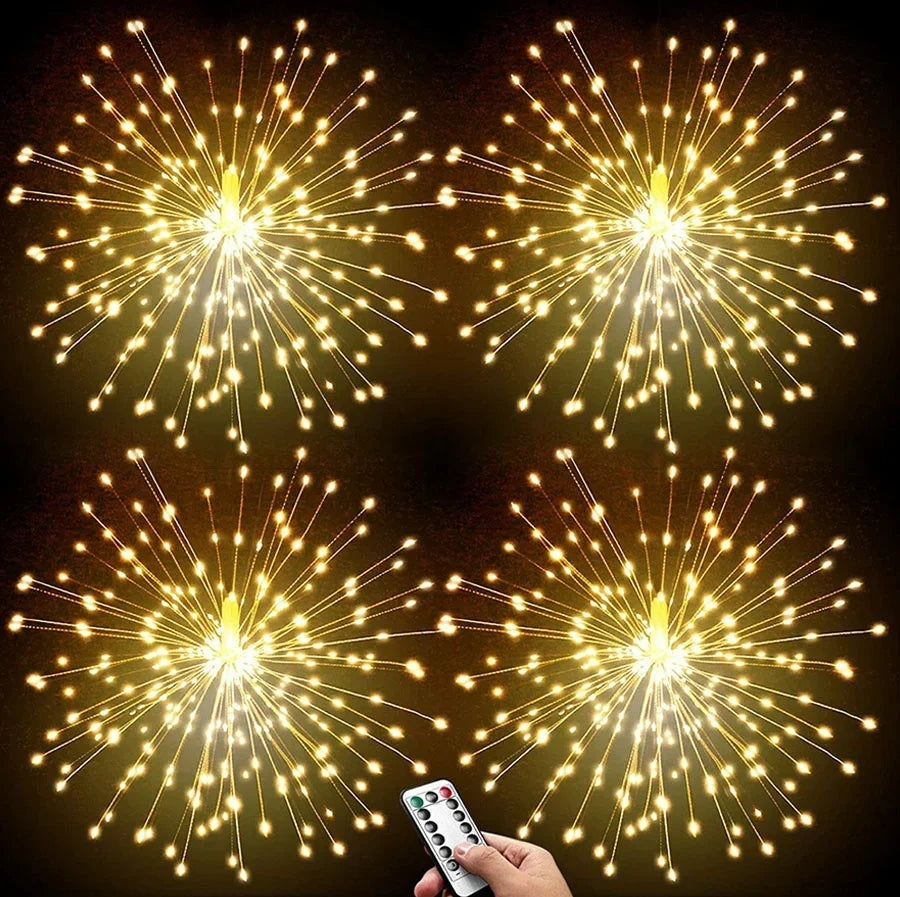Outdoor Firework Light Starburst Light Battery Operated with remote