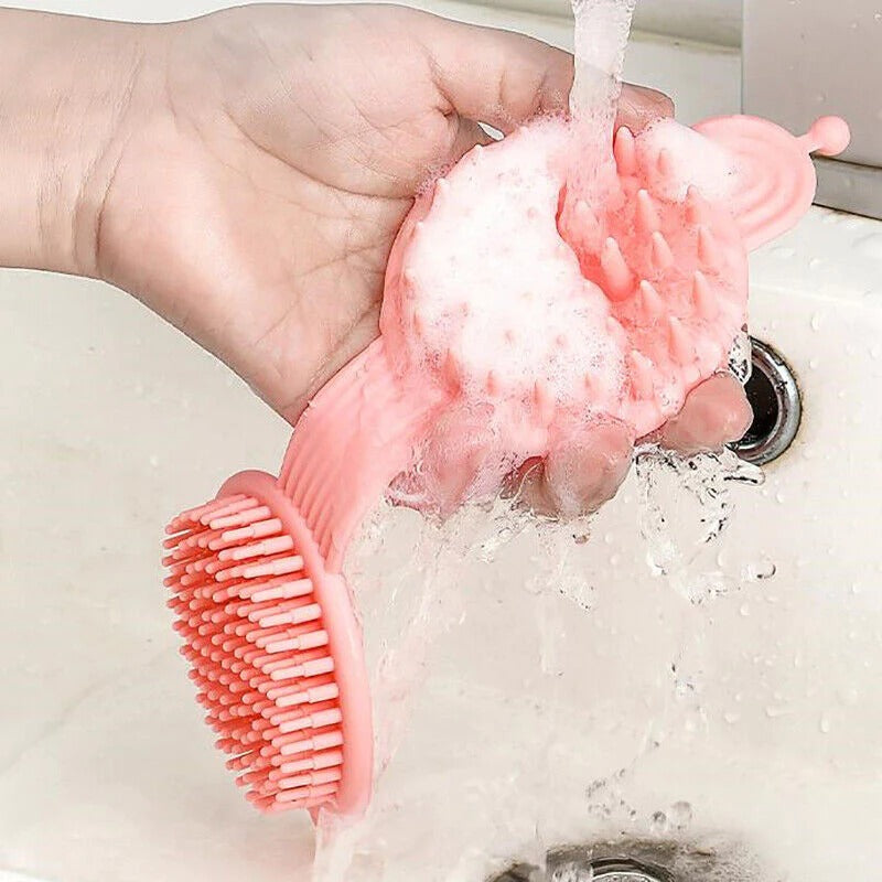 Silicone Dual Sided Shampoo Brush
