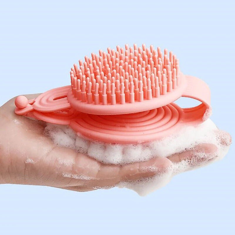 Silicone Dual Sided Shampoo Brush