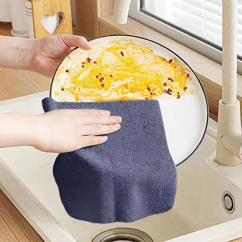 Reusable Pack of 20Pcs/box Microfiber Towel Absorbent Kitchen Cleaning Dishcloths
