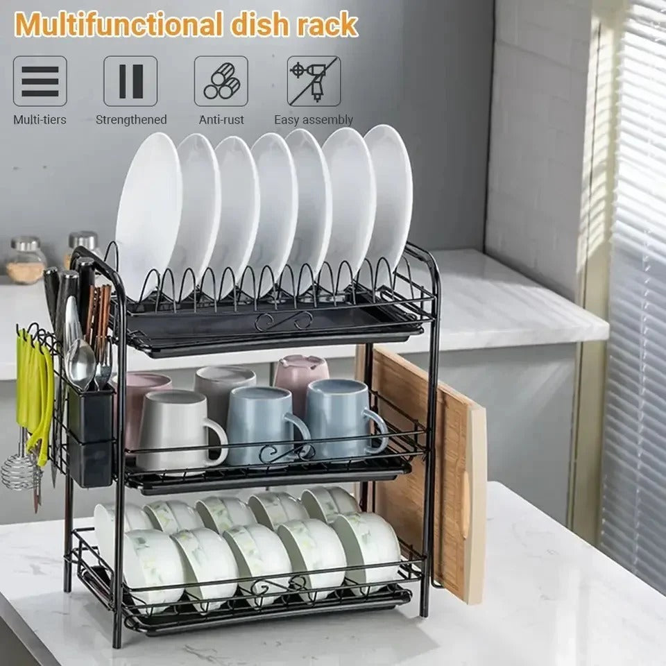 3-Tier Dish Drying Rack