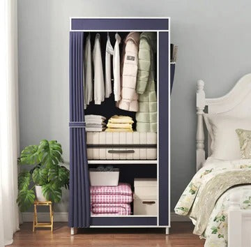 Dustproof Wardrobe, Bedroom Storage Cabinet, Wardrobe Hanging Shelf