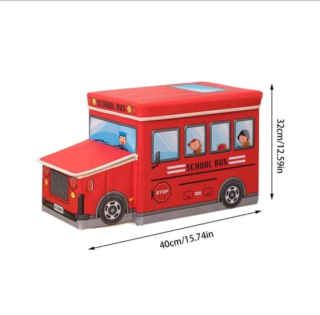 Bus Shape Multifunctional Storage Box For Kids