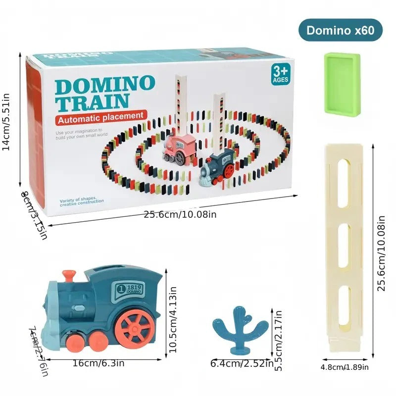 60pcs Automatic Dominoes Train Set